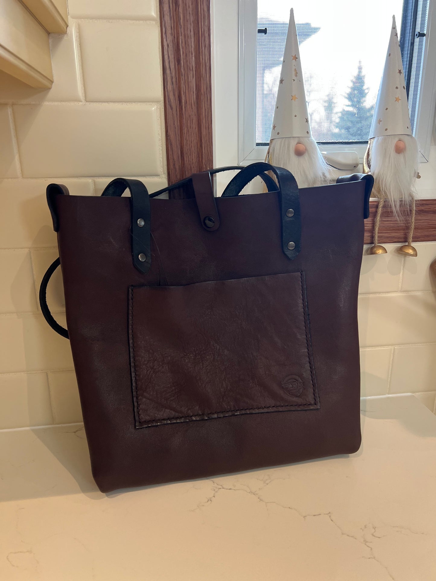 Burgandy Tote Bag