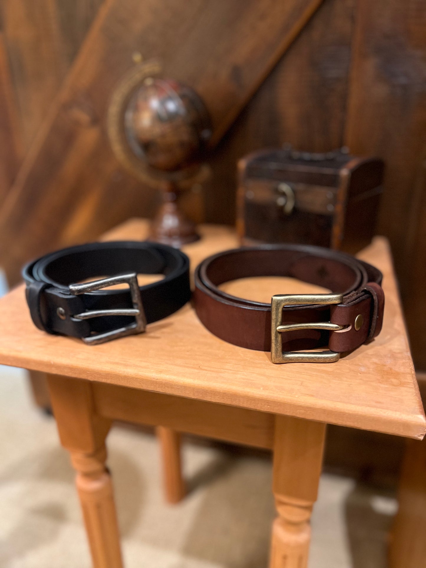 Full Grain Leather Belt Brown