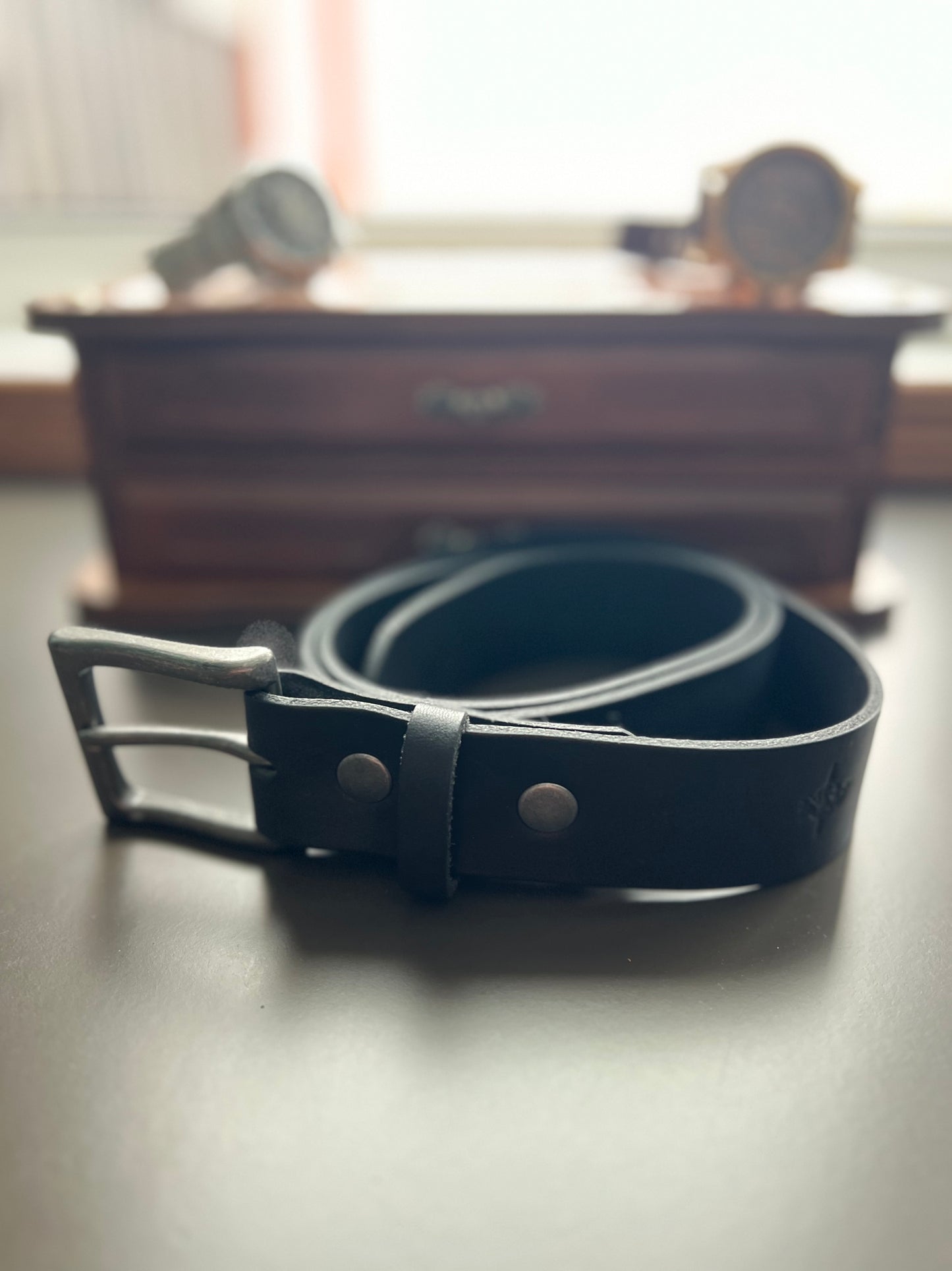 Full Grain Leather Belt Black